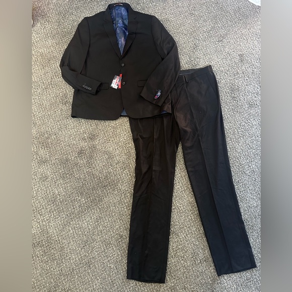 Men’s Soul of London black slim fit suit